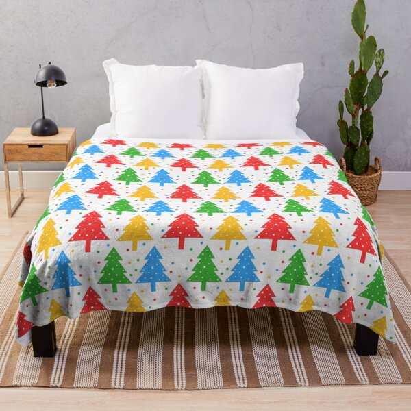 Item preview, Colorful christmas trees pattern designed and sold by mrhighsky.