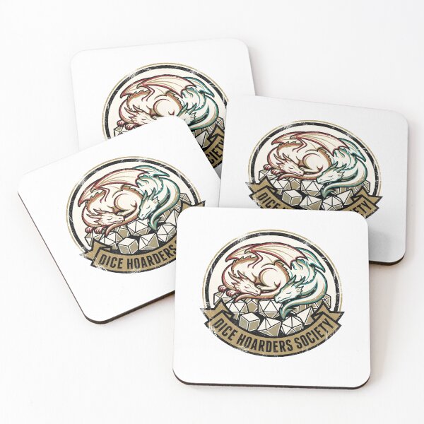 Item preview, Dice Hoarders Society Two Dragons Sleeping On Hoard designed and sold by Fenay Designs.