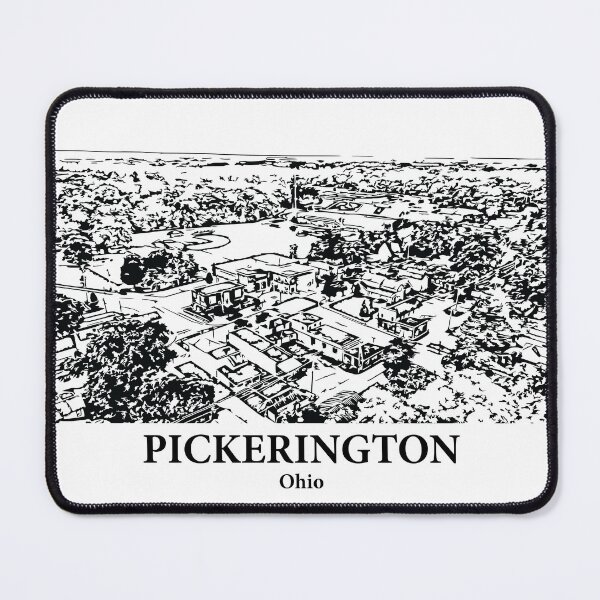 Item preview, Pickerington OH - Ink Cityscape Illustration designed and sold by Lakeric.