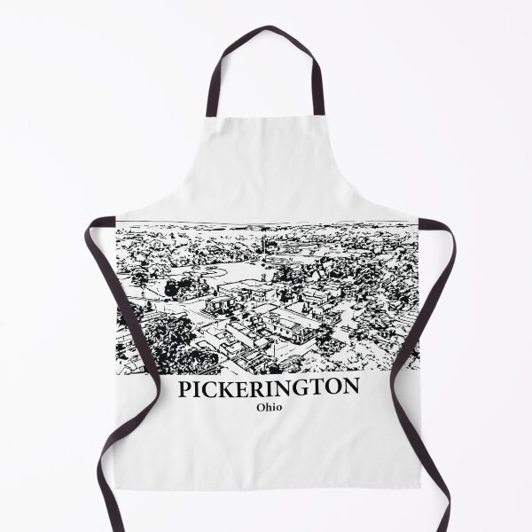 Item preview, Pickerington OH - Ink Cityscape Illustration designed and sold by Lakeric Cityscapes.