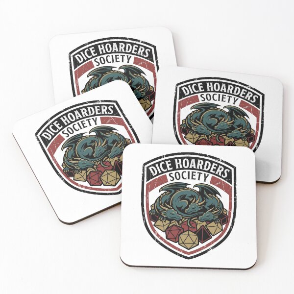Item preview, Dice Hoarders Society Hydra Dragon Chest Badge designed and sold by Fenay Designs.