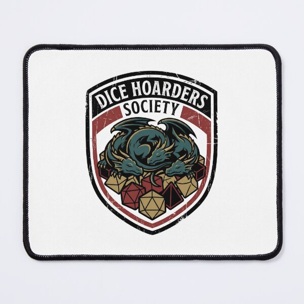 Item preview, Dice Hoarders Society Hydra Dragon Chest Badge designed and sold by Fenay Designs.