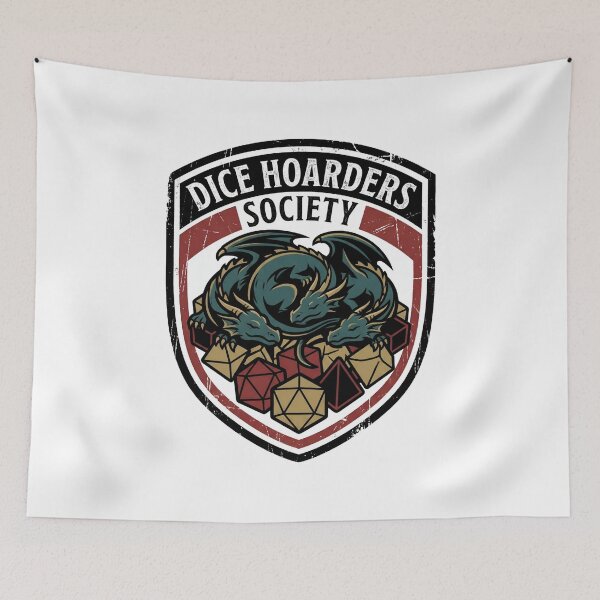 Item preview, Dice Hoarders Society Hydra Dragon Chest Badge designed and sold by Fenay Designs.