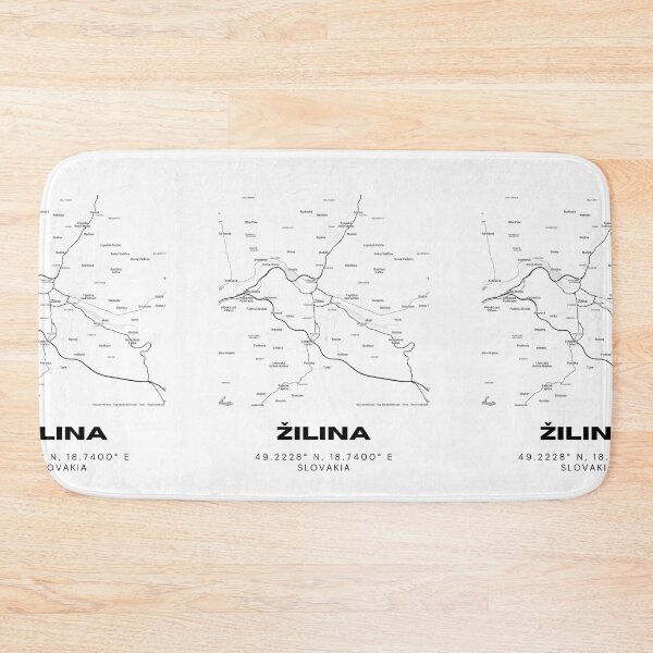Item preview, Žilina City Map Print – Minimal Street Map of Žilina, Slovakia designed and sold by RM-Journey.