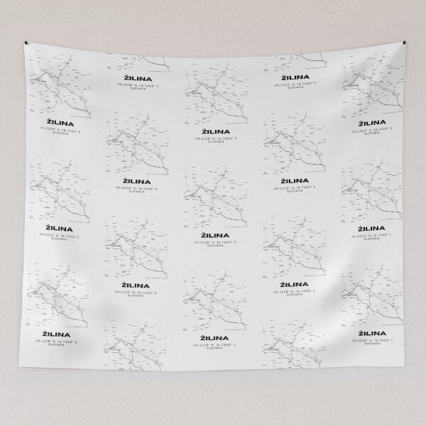 Item preview, Žilina City Map Print – Minimal Street Map of Žilina, Slovakia designed and sold by RM-Journey.