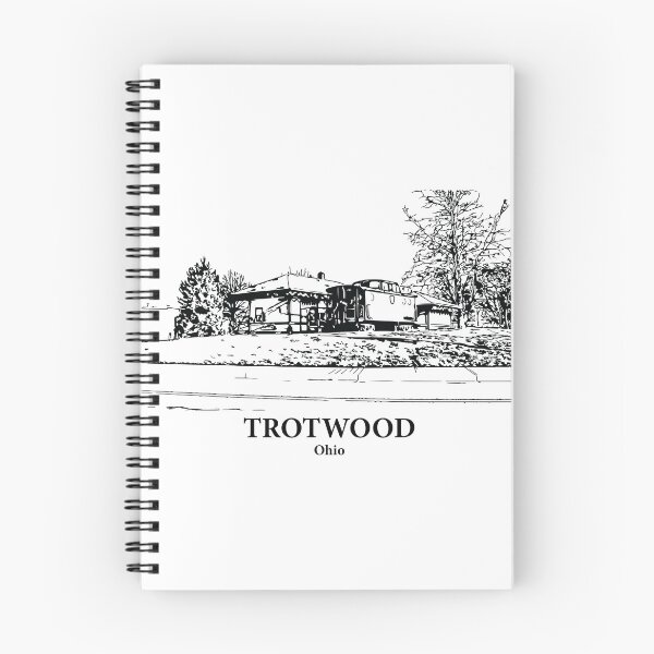 Item preview, Trotwood OH - Ink Cityscape Illustration designed and sold by Lakeric.