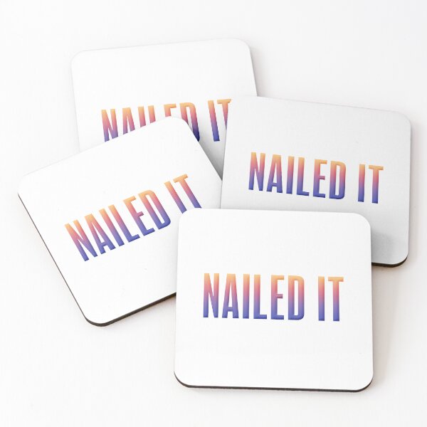 Item preview, Nailed It, Sunset Gradient Condensed Typography designed and sold by Memes N Lore .