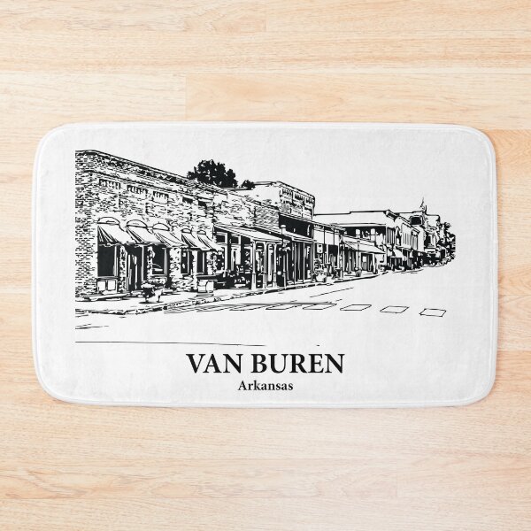Item preview, Van Buren AR - Ink Cityscape Illustration designed and sold by Lakeric Cityscapes.