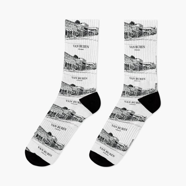 Item preview, Van Buren AR - Ink Cityscape Illustration designed and sold by Lakeric Cityscapes.