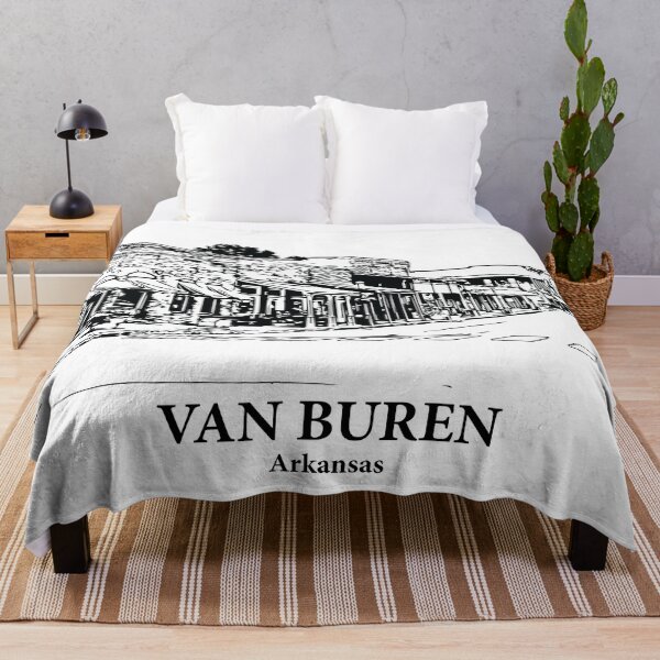 Item preview, Van Buren AR - Ink Cityscape Illustration designed and sold by Lakeric Cityscapes.