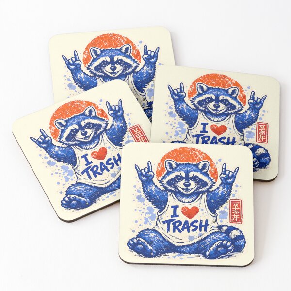 Item preview, I love Trash racoon designed and sold by bobcatmarty.