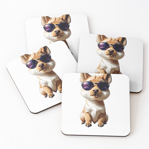 Item preview, Cool Puppy with Sunglasses – Cute Cartoon Style Dog designed and sold by eragon541289.