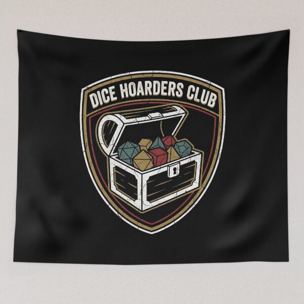 Item preview, Dice Hoarders Club Open Chest Treasure Graphic designed and sold by Fenay Designs.
