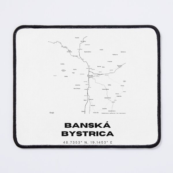 Item preview, Banská Bystrica Map – Minimalist City Map Art of Banská Bystrica designed and sold by RM-Journey.