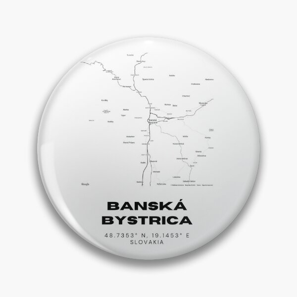 Item preview, Banská Bystrica Map – Minimalist City Map Art of Banská Bystrica designed and sold by RM-Journey.