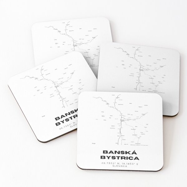 Item preview, Banská Bystrica Map – Minimalist City Map Art of Banská Bystrica designed and sold by RM-Journey.