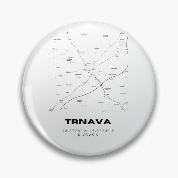 Item preview, Trnava City Map – Minimal Street Map Art of Trnava, Slovakia designed and sold by RM-Journey.