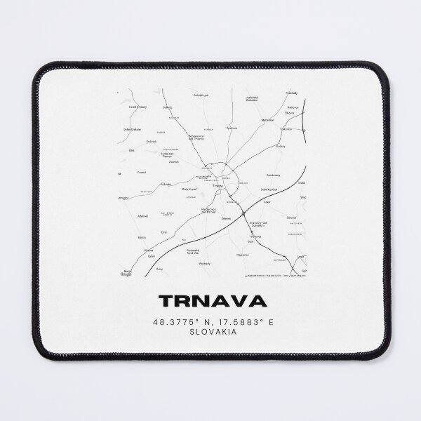 Item preview, Trnava City Map – Minimal Street Map Art of Trnava, Slovakia designed and sold by RM-Journey.