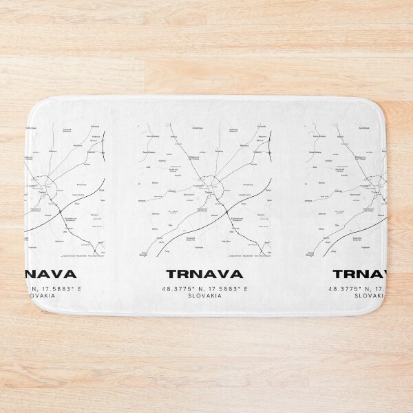 Item preview, Trnava City Map – Minimal Street Map Art of Trnava, Slovakia designed and sold by RM-Journey.