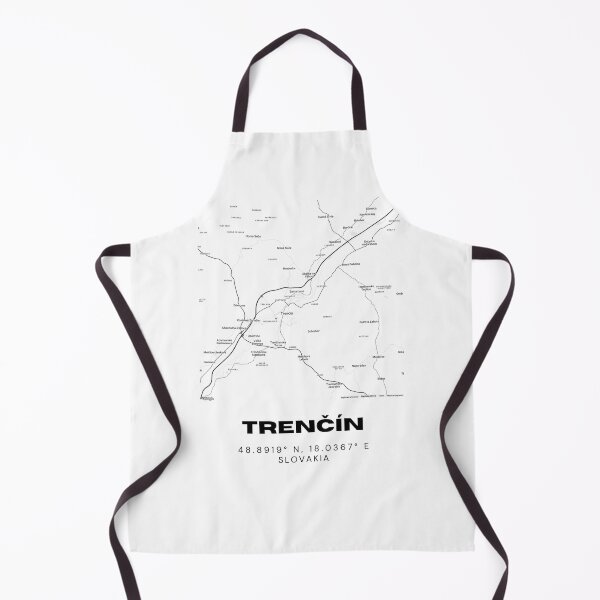 Item preview, Trenčín City Map Print – Minimalist Map of Trenčín, Slovakia designed and sold by RM-Journey.