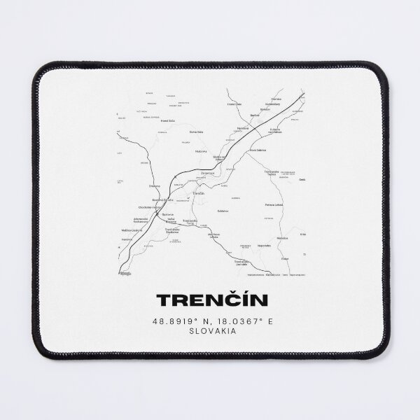 Item preview, Trenčín City Map Print – Minimalist Map of Trenčín, Slovakia designed and sold by RM-Journey.
