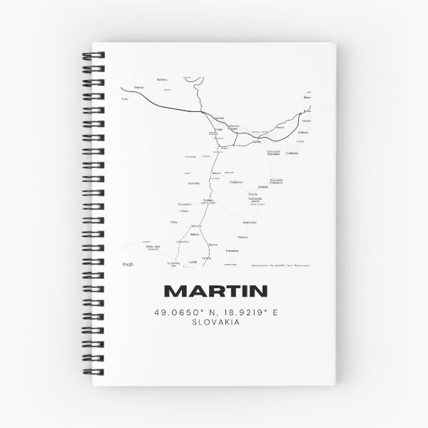 Item preview, Martin City Map – Minimalist Street Map Art of Martin, Slovakia designed and sold by RM-Journey.