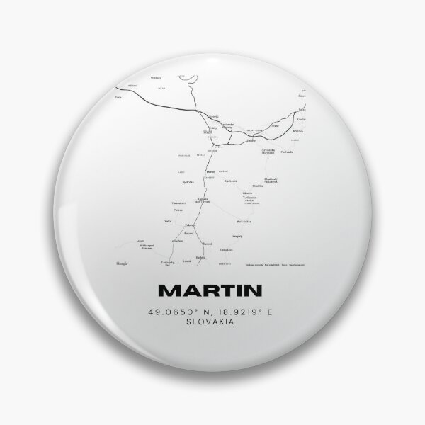 Item preview, Martin City Map – Minimalist Street Map Art of Martin, Slovakia designed and sold by RM-Journey.