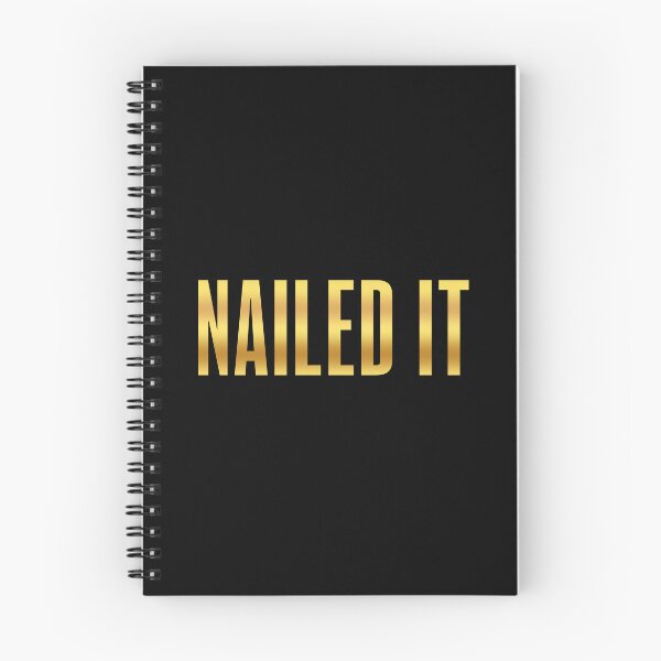 Item preview, Nailed It, Golden Condensed Typography designed and sold by Memes N Lore .