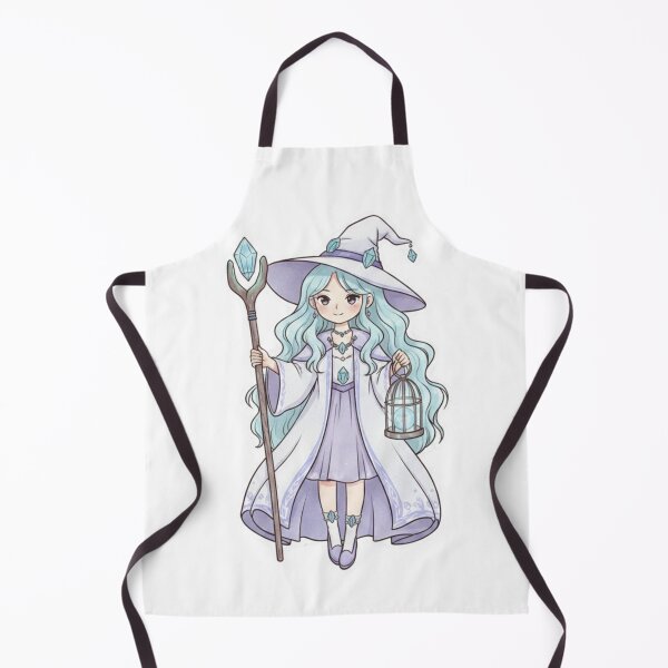 Item preview, Cute Pastel Witch – Soft Blue & Lilac Magical Aesthetic designed and sold by CosmicCutouts.