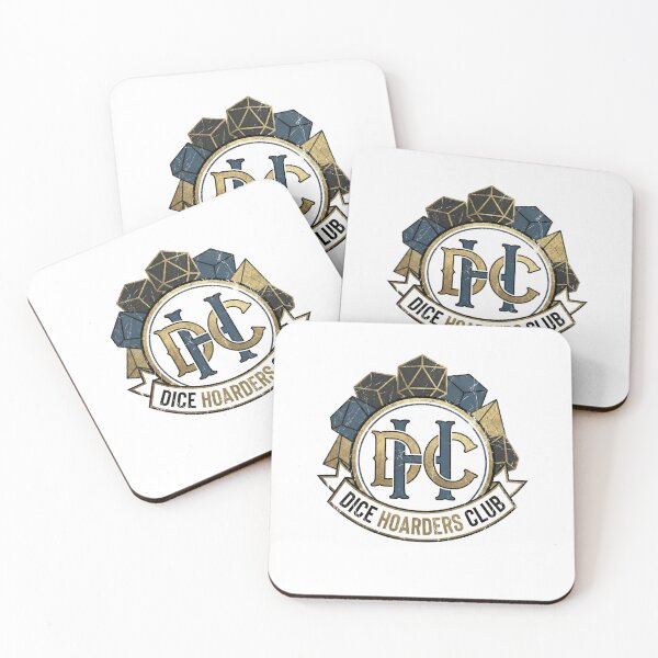 Item preview, Dice Hoarders Club Monogram DHC Logo Graphic designed and sold by Fenay Designs.