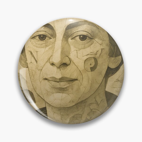 Item preview, Abstract Literary Portrait Collage – Maps, Moss Textures, Dragons, Ships, Yin‑Yang Flow designed and sold by Cosmopolis.