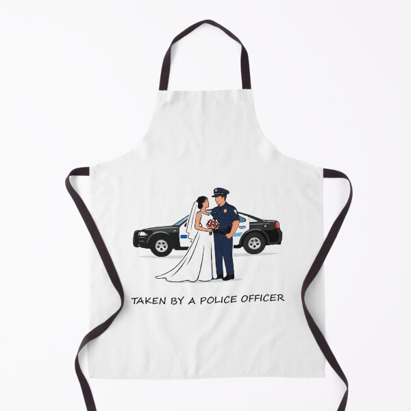 Item preview, Taken by a Police Officer – Funny Police Wedding Illustration | Law Enforcement Wife & Cop Marriage Design designed and sold by BrainBubbleArt.