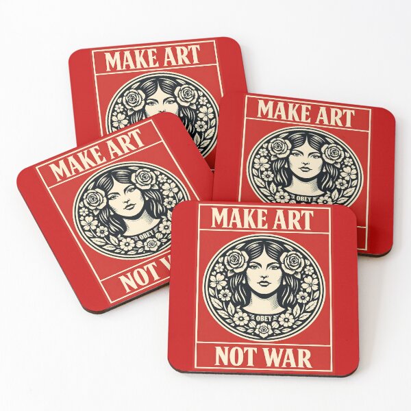 Item preview, MAKE ART OBEY NOT WAR designed and sold by bobcatmarty.