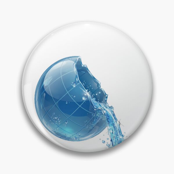 Item preview, Broken Earth Globe Spilling Water 3D designed and sold by NostalgiaOS.