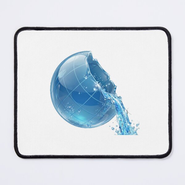 Item preview, Broken Earth Globe Spilling Water 3D designed and sold by NostalgiaOS.