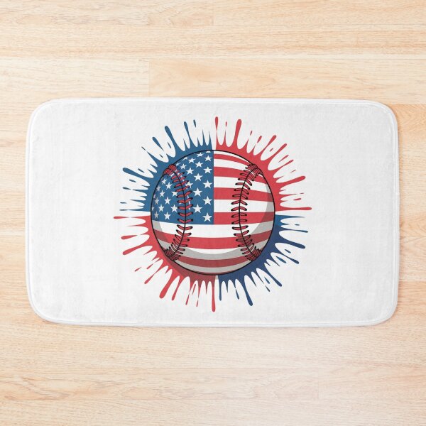 Item preview, Baseball American Flag Splatter designed and sold by Comforts of Home, LLC.