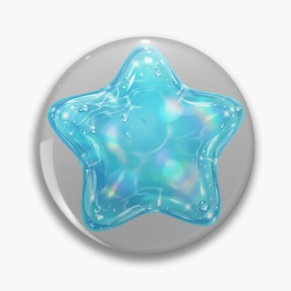 Item preview, Blue Water Texture Jelly Star Icon designed and sold by NostalgiaOS.