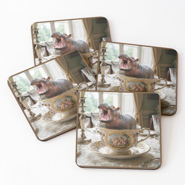 Item preview, Hippopotamus in a Tea Cup  designed and sold by Tridentulus.