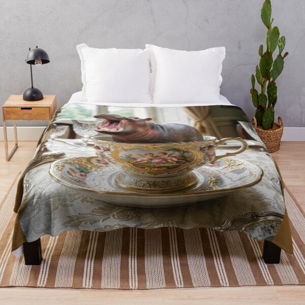 Item preview, Hippopotamus in a Tea Cup designed and sold by Tridentulus.