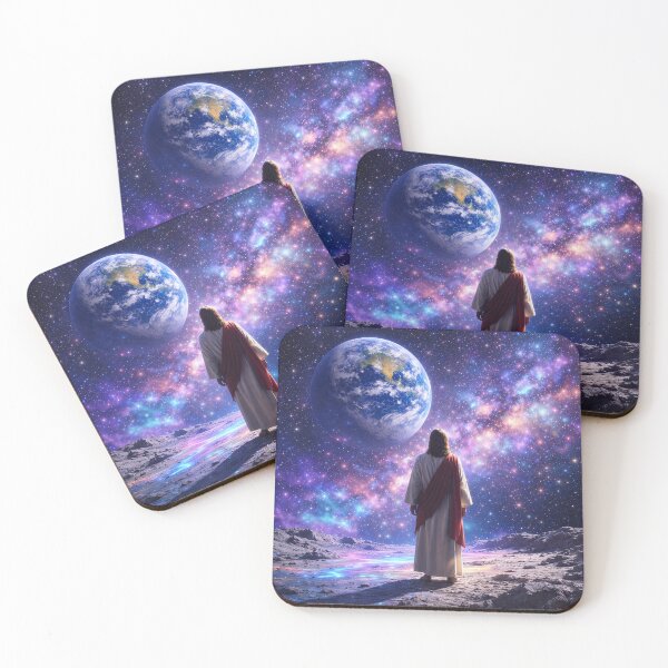 Item preview, Jesus Watching Over Earth from the Cosmos designed and sold by ImaginingNebulae.