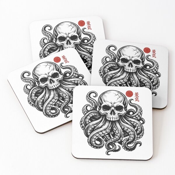 Item preview, Skull with octopus designed and sold by bobcatmarty.