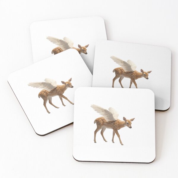 Item preview, Fantasy Winged Deer Fawn 3D Art designed and sold by NostalgiaOS.