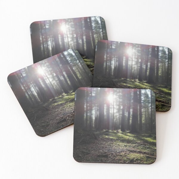 Item preview, Sunlit Forest Photography Soft Woodland Light Nature Print designed and sold by ArcanePrintsxo.