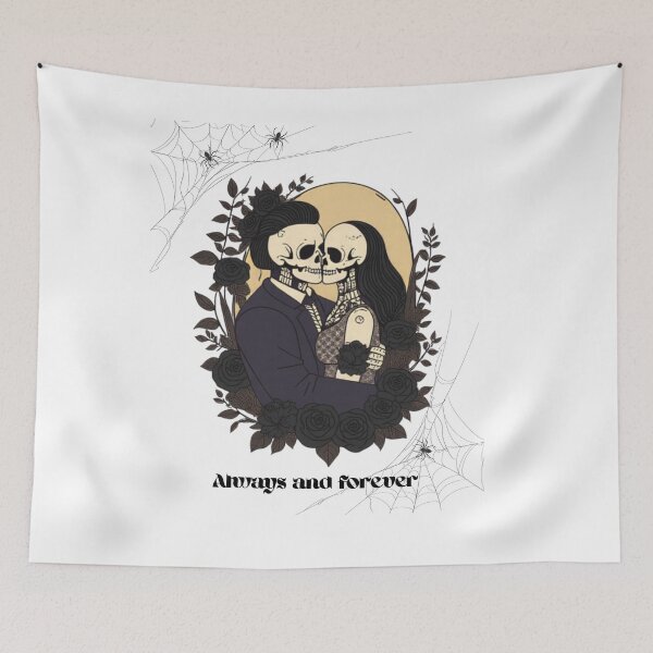 Item preview, Always & Forever – Gothic Skeleton Lovers designed and sold by GraveyardGlam.