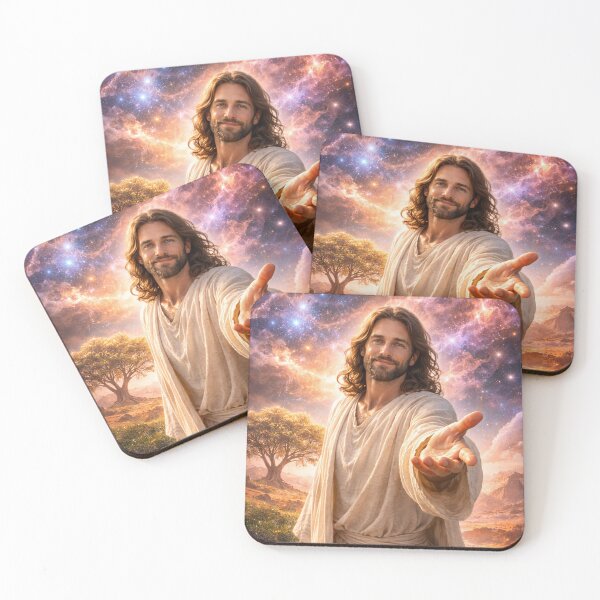 Item preview, Jesus Extending His Hand – Divine Light and Hope Artwork designed and sold by ImaginingNebulae.