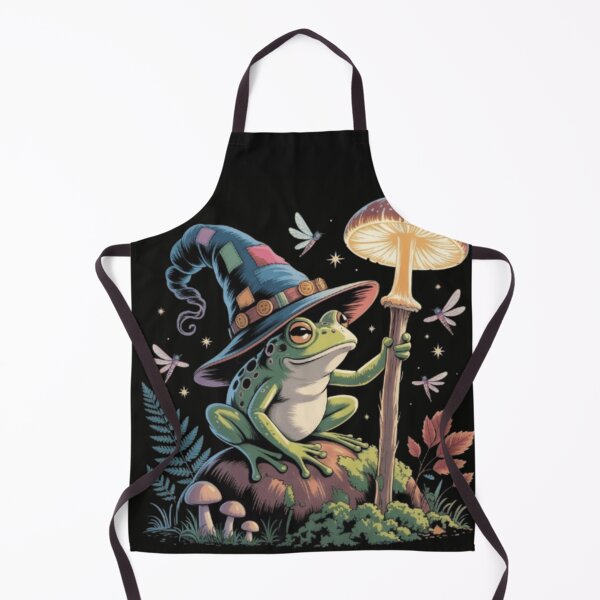 Item preview, Goblincore Frog Wizard Fantasy Art Sticker & T-Shirt | Cozy Mushroom Aesthetic designed and sold by Youpiworld.