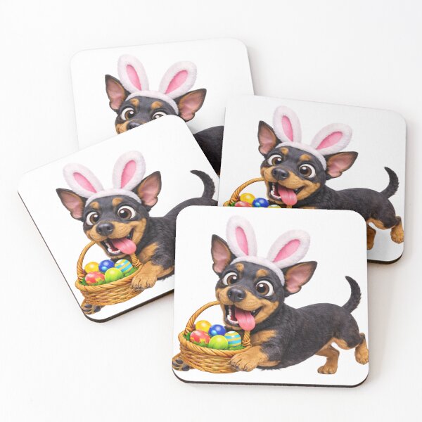 Item preview, Easter English Toy Terrier designed and sold by Sillytoe.