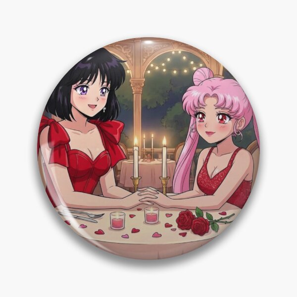 Item preview, Hotaru and Chibiusa on a Valentine's Date designed and sold by Solace Sparkles.