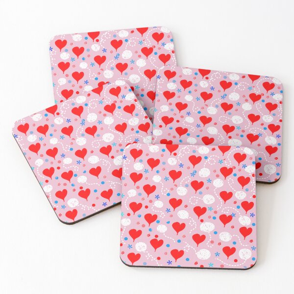 Item preview, san Valentín. Corazones, rosado, colorido.patron,rosado, rojo designed and sold by DGFerredon.