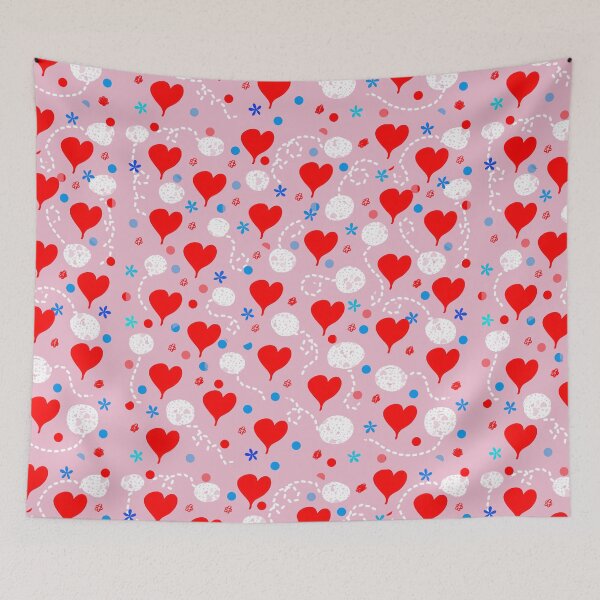 Item preview, San Valentín. Corazones, rosado, colorido.patron,rosado, rojo designed and sold by DGFerredon.